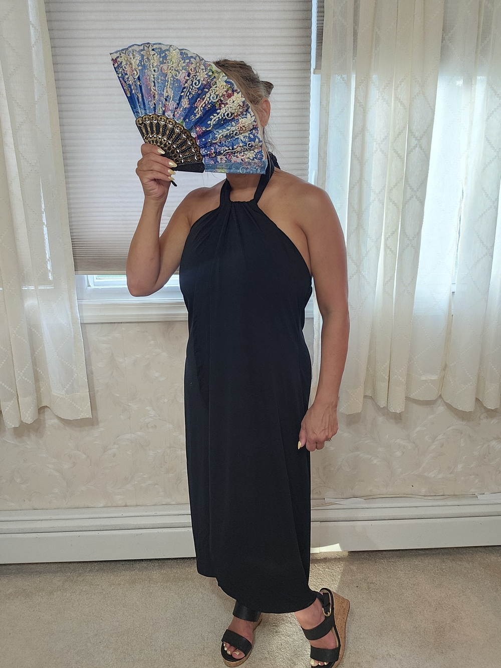 VENUS Black Halter Midi Dress - Picture 5 of 7